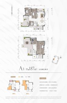 经典天悦北宸1期5室2厅2卫187.00平户型