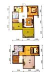 观山郡2室1厅1卫77.11平户型