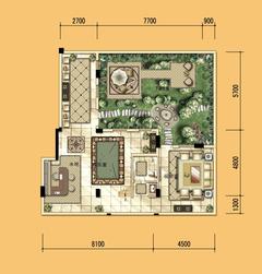 古川上苑3室4厅3卫228.69平户型