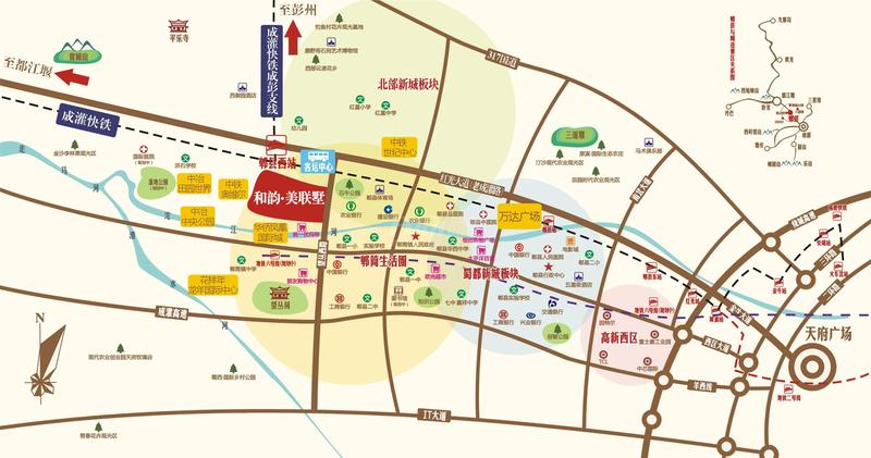 美联墅区位图