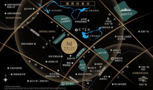 卓越云际名邸1期区位图