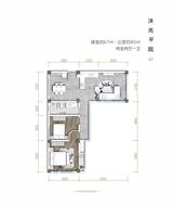 水映汀洲1期 2室2厅1卫 67.00平米