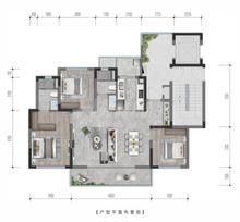 崇义府1期3室2厅2卫114.06平户型