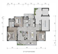 崇义府1期3室2厅2卫114.06平户型