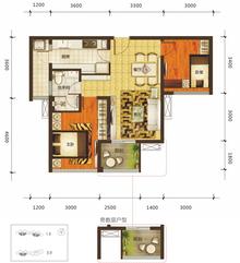乐古浪成都2室2厅1卫79.86平户型