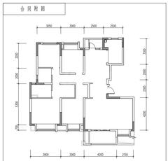 电建地产洺悦玺小区4室2厅2卫147.55平户型