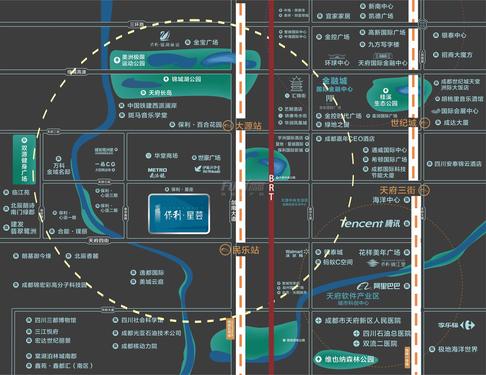 保利星荟中心1期区位图