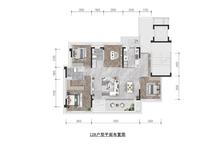 兰庭堰语花园1期4室2厅2卫128.00平户型