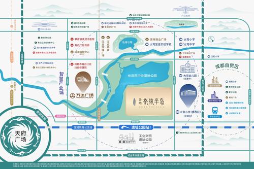 青江名邸（金地格林半岛）区位图