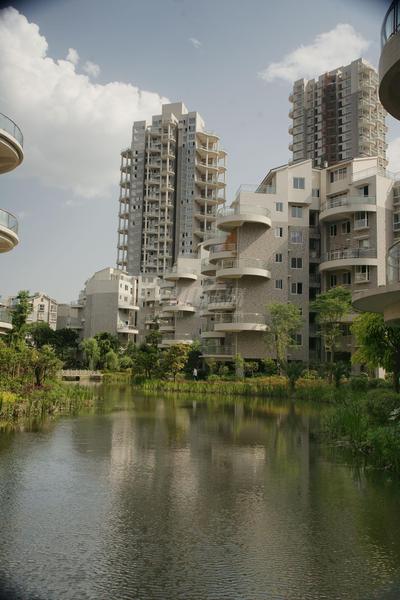 生态水城实景图