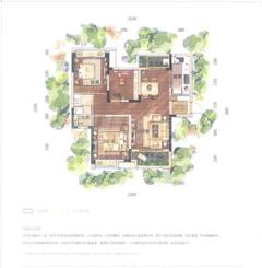 万科五龙山翡翠洋房3室2厅1卫93.00平户型