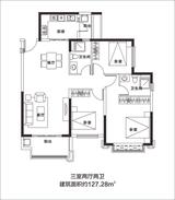 恒大曹家巷广场 3室2厅2卫 127.28平米