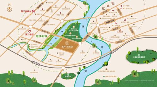圣桦观溪樾小区1期区位图