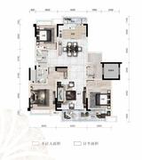 光明·蓉府1期 3室2厅2卫 128.56平米
