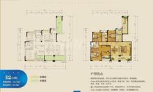 置信国色天乡鹭湖宫8区E组团4室2厅2卫151.15平户型