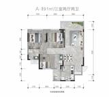 邦泰熙华天骄小区1期 3室2厅2卫 91.00平米