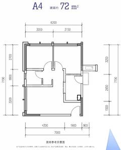 光与城1期73.00平户型