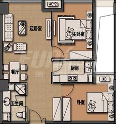 首信红星广场81.68平户型