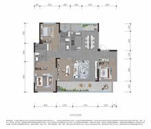 锦熙华庭1期4室2厅2卫140.00平户型