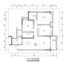 王府花园三期3室2厅2卫118.72平户型