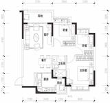 恒大西辰绿洲2期 3室2厅1卫 94.77平米