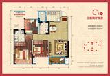 邦泰华府公馆 3室2厅2卫 84.00平米