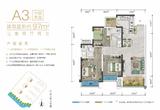 成都青白江万达广场1期 3室2厅2卫 97.00平米