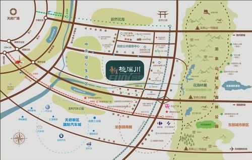 新里·珑园（桃溪川名邸）区位图