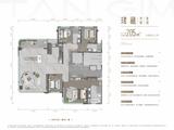 新川天珺上珺小区1期 4室2厅3卫 205.00平米