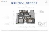 高新天序花园1期 4室3厅3卫 187.00平米