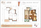 富豪三里花城1期 3室2厅2卫 100.00平米
