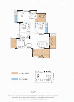 翡翠明庭1期4室2厅2卫111.13平户型