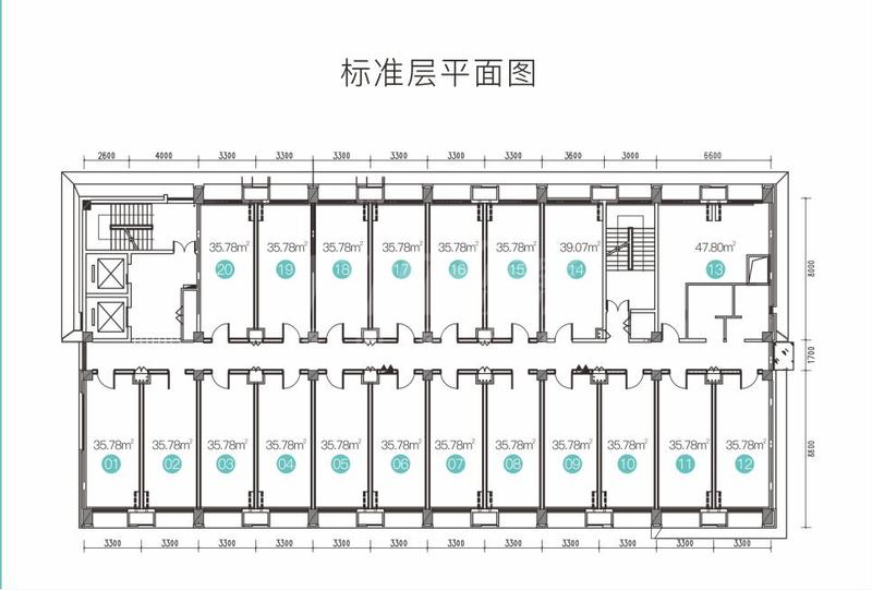 2号楼办公标准层