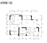 成功悦都 3室2厅2卫 90.56平米