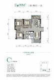 贤悦府1期3室2厅1卫99.00平户型