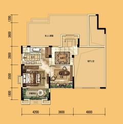 古川上苑4室3厅2卫207.60平户型