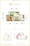 普得先锋国际1期1室1厅1卫35.00平户型