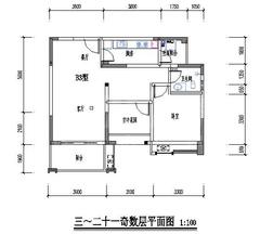 阳光欣城2室1厅1卫82.14平户型