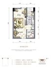 棠湖泊悦城44.60平户型