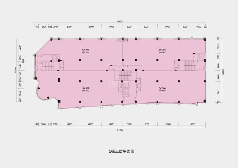 5栋三层平面图