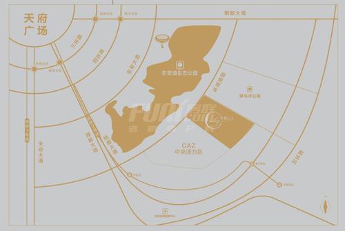 保利云上荟商业中心区位图