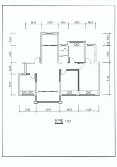 富元君庭24室2厅2卫124.54平户型