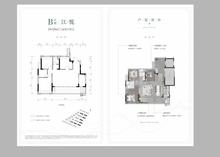 江城九里润璟小区3室2厅2卫110.00平户型