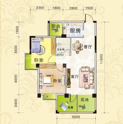 二期8栋B1户型建筑面积73.21平方米.png