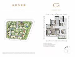 交投星月湖畔小区1期3室2厅2卫105.96平户型