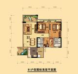 金山御景蓝湾 3室2厅2卫 111.02平米