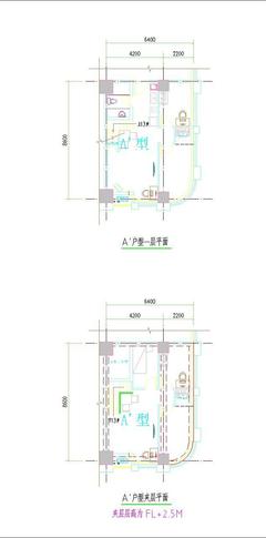 创意山商业中心75.74平户型
