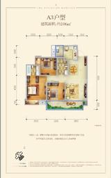 保利锦江里 3室2厅2卫 106.00平米