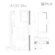 东城汇都1期32.00平户型
