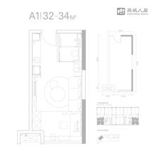 东城汇都1期32.00平户型